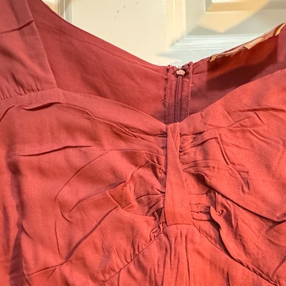 Jessakae Collection size XL midi red pear 3/4 sleeve dress - Picture 11 of 13